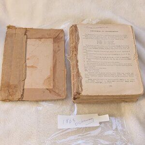 1892 BOHEMIAN & ENGLISH DICTIONARY BY CHARLES JONAS